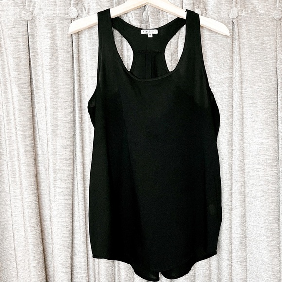 StyleMint Black Racerback Flowy Tank Top Size Medium - Picture 1 of 11